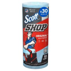 Scott Shop Towels Original (75130), Blue Shop Towels, 1 Roll/Pack, 30 Packs/Case