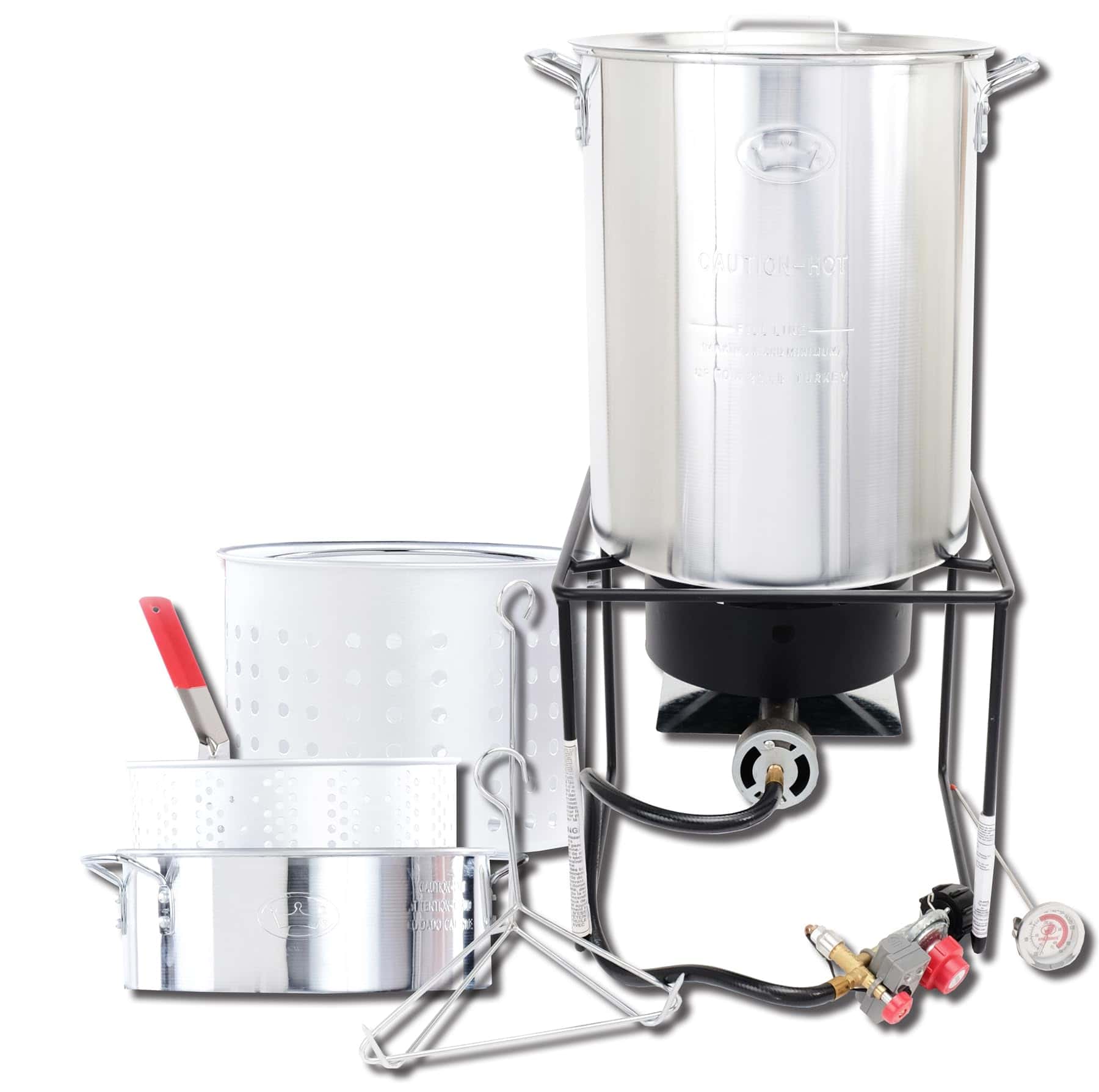 King Kooker Propane Outdoor Fry Boil Package with 2 Pots, silver, one size (12RTFBF3) King Kooker Propane Outdoor Fry Boil Package with 2 Pots, silver, one size (12RTFBF3)