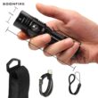 Soonfire Cree LED 1000 Lumens Flashlight, Rechargeable Waterproof Compact EDC Law flashlights, Black
