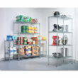 Alera ALESW504824SR Industrial Heavy-Duty Wire Shelving Starter Kit, 4-Shelf, 48" x 24" x 72"