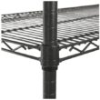 Alera ALESW604818BA 4-Tier 48” x 18” 72” Wire Shelving Rack with Casters, Black Anthracite