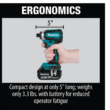 Makita XDT131 18V LXT Lithium-Ion Brushless Cordless Impact Driver Kit with (1) Battery 3.0Ah And Charger