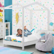 Delta Children ‎W129270-130 Poppy House Wood Twin Bed, Platform Bed