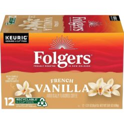 Folgers Vanilla Biscotti Flavored Coffee, 72 Keurig K-Cup Pods