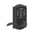 Schlage Touch Camelot Aged Bronze Electronic Lock Handle Lighted Keypad Touchscreen Schlage Touch Camelot Aged Bronze Electronic Lock Handle Lighted Keypad Touchscreen