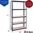 G-Rack Garage Shelving Units - Heavy Duty Racking - Shelves for Storage - 5 Tier - 2000LB Capacity