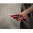 Milwaukee 2467-20-2460-20-48-11-2460 M12 12V Lithium-Ion Cordless 1/4 in. Right Angle Hex Impact Driver with M12 Rotary Tool and 6.0 Ah XC Battery Pack