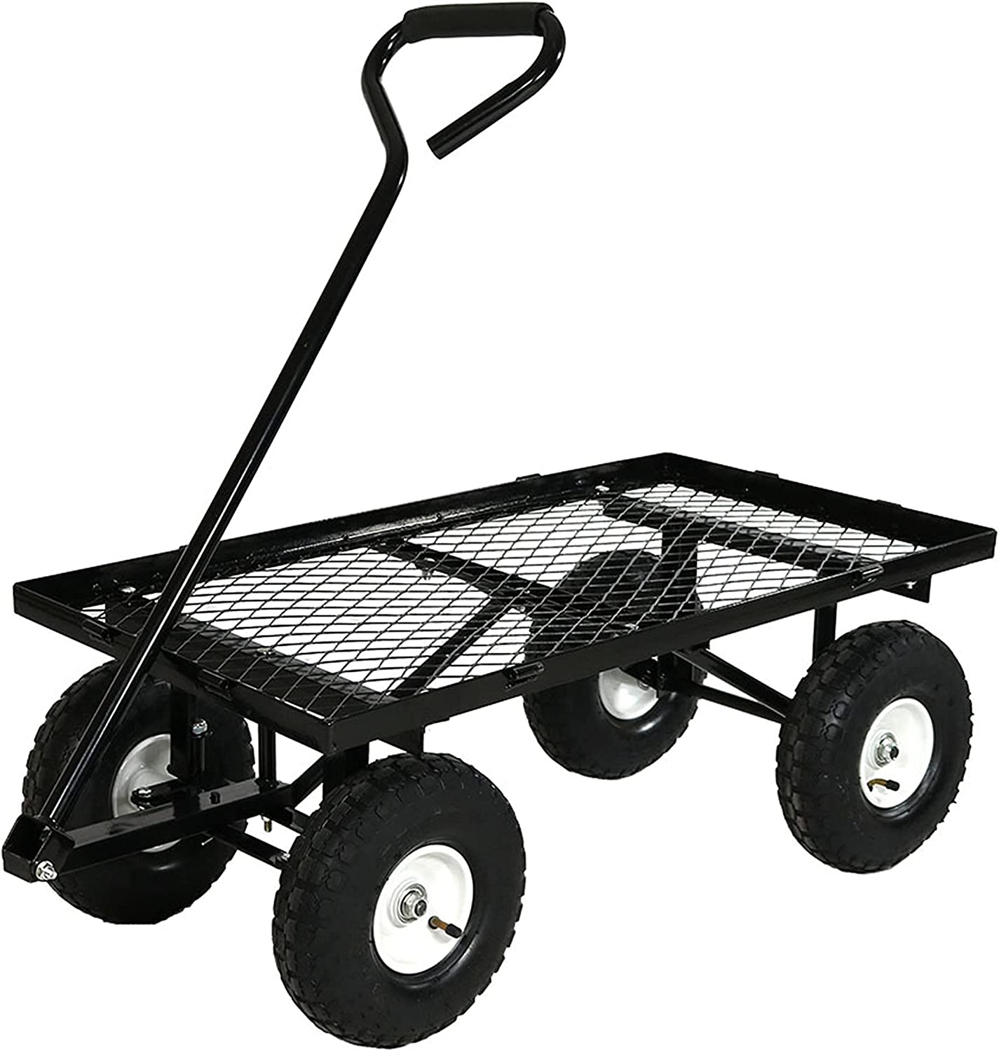 Sunnydaze LW-UC438-BK Utility Steel Garden Cart, Heavy-Duty 400 Pound Capacity Sunnydaze LW-UC438-BK Utility Steel Garden Cart, Heavy-Duty 400 Pound Capacity - Image 8