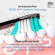 AquaSonic Black Series Ultra Whitening Toothbrush – ADA Accepted Electric Toothbrush - 8 Brush Heads & Travel Case - Ultra Sonic Motor & Wireless Charging - 4 Modes w Smart Timer - Sonic Electric