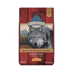 Blue Buffalo Wilderness Rocky Mountain Recipe Natural Adult High Protein Grain Free Large Breed Red Meat Dry Dog Food, 22 lbs.