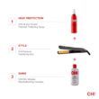 CHI Original Ceramic Hair Straightening Flat Iron | 1" Plates | Black | Professional Salon Model Hair Straightener | Includes Heat Protection Pad