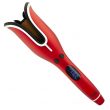 CHI Spin N Curl Ceramic Rotating Curler, Ruby Red. Ideal for Shoulder-Length Hair between 6-16” inches.