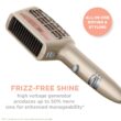 Conair INFINITIPRO Frizz Free 1875 Watt 4-in-1 Styling Dryer, All-in-One Drying & Styling, Champagne/Rose Gold