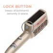 Conair INFINITIPRO Frizz Free 1875 Watt 4-in-1 Styling Dryer, All-in-One Drying & Styling, Champagne/Rose Gold