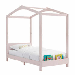 Delta Children ‎W129270-1379 Poppy House Wood Twin Bed, Platform Bed, Pink