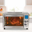 Emeril Lagasse Power Air Fryer 360XL - Convection Ovens Replaces a Hot Air Fryer Oven, Toaster Oven, Rotisserie, Bake, Broil, Slow Cook, Pizza, Dehydrator & More. Emeril Cookbook. Stainless Steel. (MAX 15.6” 19.7” x 13”)