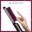 Hair Straightener Comb Matte Black, TYMO Hair Straightener Brush Straightening Comb for Women