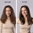 L'ANGE HAIR Le Volume 2-in-1 Titanium Brush Dryer Black | 75MM Hot Air Blow Dryer Brush in One with Oval Barrel | Hair Styler for Smooth, Frizz-Free Results for All Hair Types