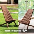 Melino Wooden Folding Chair for Outdoor
