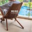 Melino Wooden Folding Chair for Outdoor