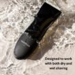 Meridian - The Trimmer - Electric Body & Pubic Hair Trimmer - Waterproof and Cordless for Wet/Dry Use - Painlessly Remove Hair to Feel Fresh Down There - for Men & Women - 90 Min Battery Life - Onyx