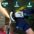 Metabo HPT 4.5-in 6.2 Amps-Amp Sliding Switch Corded Angle Grinder (G12SR4)
