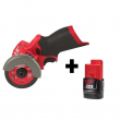 Milwaukee 2522-20-48-11-2420 M12 FUEL 12-Volt 3 in. Lithium-Ion Brushless Cordless Cut Off Saw with M12 2.0 Ah Battery