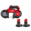 Milwaukee 2529-20-48-11-2412 M12 FUEL 12V Lithium-Ion Cordless Compact Band Saw With 3.0 Ah Battery Pack (2-Pack)