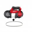 Milwaukee 2529-20-48-39-0631 M12 FUEL 12V Lithium-Ion Cordless Sub-Compact Band Saw with (4) 12/14 TPI Extreme Metal Cutting Band Saw Blades