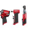 Milwaukee 2554-20-2485-20-2557-20 M12 FUEL 12V Lithium-Ion Brushless Cordless Stubby 3/8 in. Impact Wrench / 3/8 in. Ratchet/Die Grinder (3-Tool)