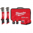 Milwaukee 2564-22-2565-20 M12 FUEL 12V Lithium-Ion Brushless Cordless 3/8 in. and 1/2 in. Right Angle Impact Wrench Kit (2-Tool)