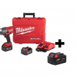 Milwaukee 2767-22-48-11-1850 M18 FUEL 18V Lithium-Ion Brushless Cordless 1/2 in. Impact Wrench W/ Friction Ring Kit W/ M18 5.0Ah Battery