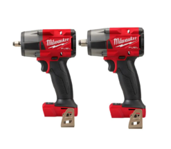 Milwaukee 2960-20-2962-20 M18 FUEL GEN-2 18V Lithium-Ion Mid Torque Brushless Cordless 3/8 in. and 1/2 in Impact Wrench (2-Tool)