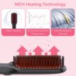 MiroPure Enhanced Hair Straightener Brush by MiroPure, 2-in-1 Ionic Straightening Brush