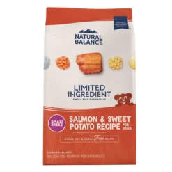 Natural Balance Limited Ingredient Diets Salmon & Sweet Potato Formula Small Breed Bites Dry Dog Food, 12 lbs.