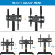 PERLESMITH Universal TV Stand - Table Top TV Stand for 37-55 inch LCD LED TVs - Height Adjustable TV Base Stand