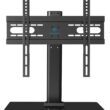 PERLESMITH Universal TV Stand - Table Top TV Stand for 37-55 inch LCD LED TVs - Height Adjustable TV Base Stand