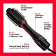 REVLON One-Step Volumizer PLUS 2.0 Hair Dryer and Hot Air Brush, Black