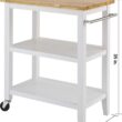 TRINITY 3-tier Kitchen Cart, White