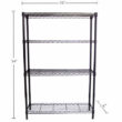 TRINITY 4-Tier Indoor Wire Shelving Rack, 36” x 14” x 54”, NSF, Dark Bronze