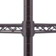 TRINITY 4-Tier Indoor Wire Shelving Rack, 36” x 14” x 54”, NSF, Dark Bronze