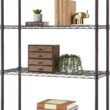 TRINITY 4-Tier Indoor Wire Shelving Rack, 36” x 14” x 54”, NSF, Dark Bronze