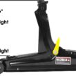 Torin TORT825051 Hydraulic Low Profile Trolley Service/Floor Jack Black