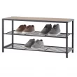 Trinity Shoe Bench With Wire Shelves