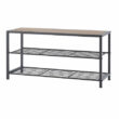 Trinity Shoe Bench With Wire Shelves
