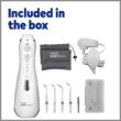 Waterpik Cordless Advanced Water Flosser For Teeth, Gums, Braces, Dental Care With Travel Bag and 4 Tips, ADA Accepted, Rechargeable, Portable, and Waterproof, White WP-560 Waterpik Cordless Advanced Water Flosser For Teeth, Gums, Braces, Dental Care With Travel Bag and 4 Tips, ADA Accepted, Rechargeable, Portable, and Waterproof, White WP-560