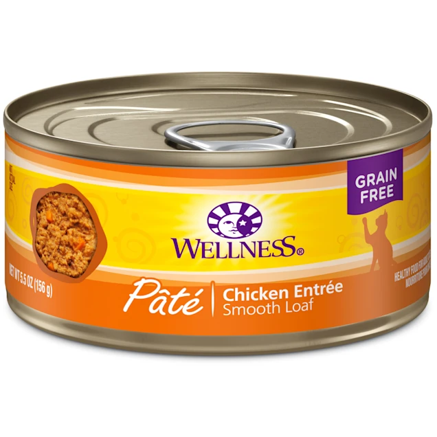 Wellness Complete Health Natural Grain Free Chicken Pate Wet Cat Food, 5.5 oz., Case of 24 Wellness Complete Health Natural Grain Free Chicken Pate Wet Cat Food, 5.5 oz., Case of 24