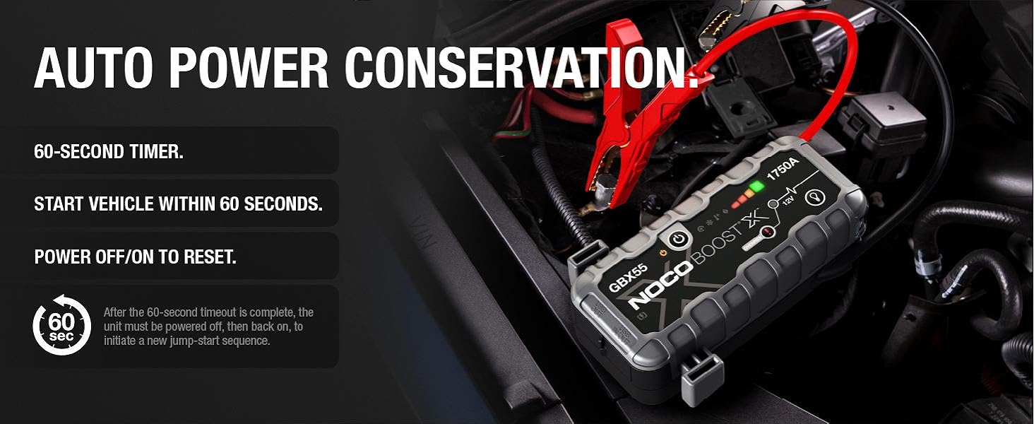 NOCO Boost X GBX55 1750A 12V UltraSafe Portable Lithium Jump Starter, Car Battery Booster Pack NOCO Boost X GBX55 1750A 12V UltraSafe Portable Lithium Jump Starter, Car Battery Booster Pack - Image 13