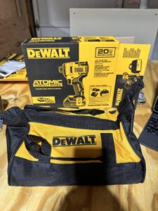DEWALT DCF809C2 ATOMIC 20-Volt MAX Cordless Brushless Compact 1/4 in. Impact Driver, (2) 20-Volt 1.3Ah Batteries, Charger & Bag