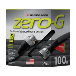 zero-G 4001-100 Garden Hose, 5/8" x 100', Gray